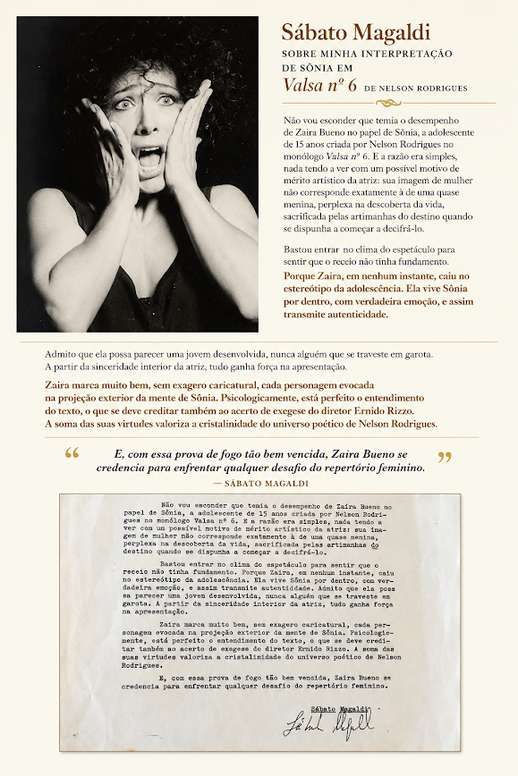 Valsa nº 6 and Sábato Magaldi review